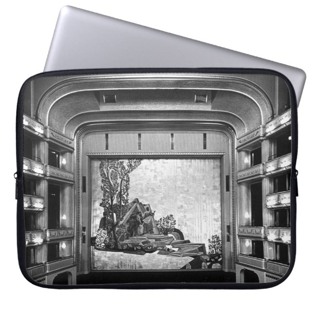 Vintage Wien Staatsoper opera inuti Laptop Fodral (Framsidan)
