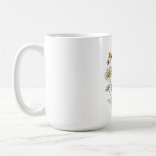 Vintage Wildblomma och Daisy Blommigt Mugg Retro