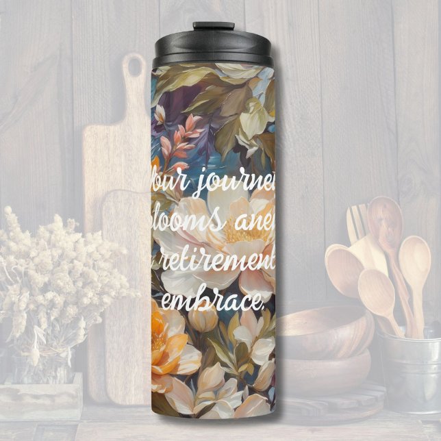 Vintage Wildblomme Anpassningsbar Pension Gattp ti (Vintage Wildflower Custom Retirement Gifts for Her)