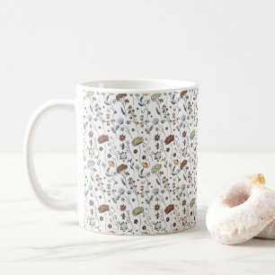 Vintage Wildblommor Mönster Kaffemugg