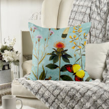 Vintage Wildblommor Nature Älskare Blommigt Collag