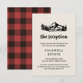 Vintage Wilderness Buffalo Play Card Inbjudningar
