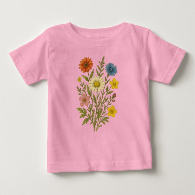 Vintage wildflower t shirt (Framsida)
