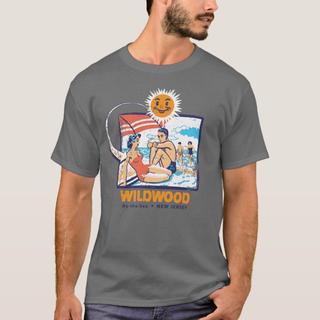 Vintage Wildwood NJ T Shirt (Framsida)
