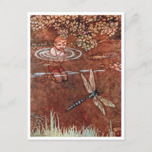 Vintage William H. Robinson från Vatten Spädbarn Vykort