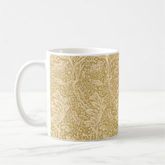 Vintage William Morris Arcadia Guld Sömlös Kaffemugg