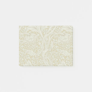 Vintage William Morris Arcadia Guld Sömlös Post-it Block
