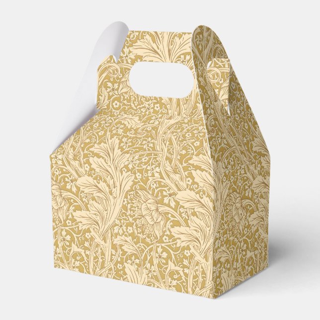 Vintage William Morris Arcadia Guld Sömlös Presentaskar (Framsidan Sidan)