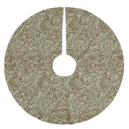 Vintage William Morris Arcadia Helt Sömlös Julgransmatta Borstad Polyester
