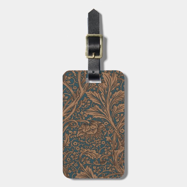 Vintage William Morris Arcadia Sömlös mönsterdesig Bagagebricka (Vertikal Framsida)