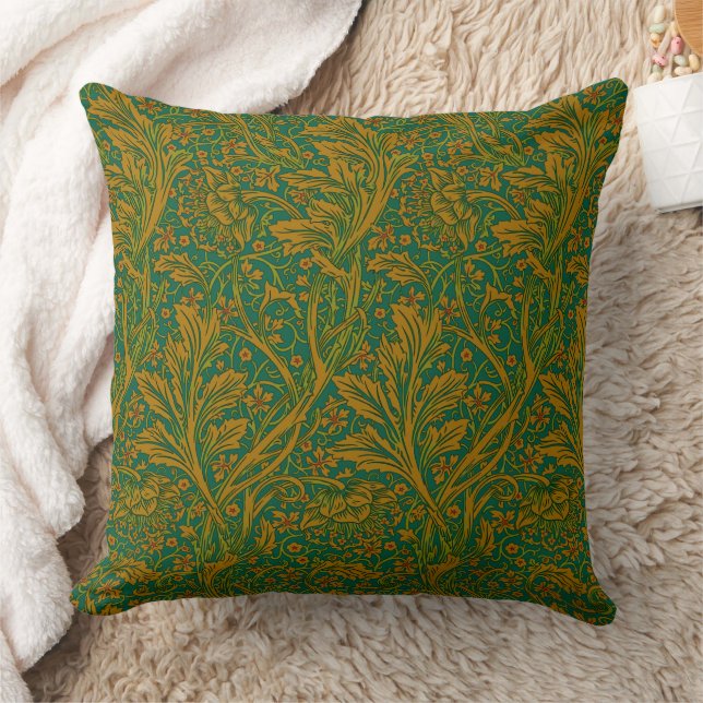 Vintage William Morris Arcadia Sömlös mönsterdesig Kudde (Filt)