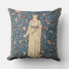 Vintage William Morris Berömd Artwork - Flora Kudde