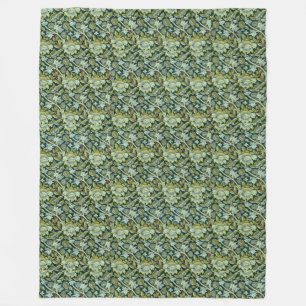 Vintage William Morris Blommigt Wey Mönster Fleecefilt