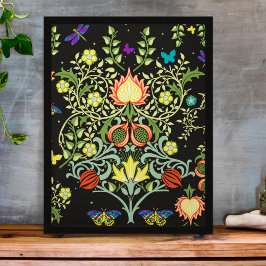 Vintage William Morris Botanical Poster