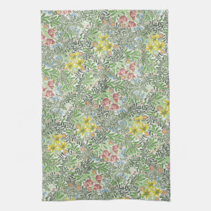 Vintage William Morris Bower Flowers Greenery Kökshandduk