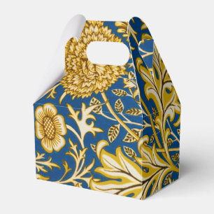 Vintage William Morris Cherwell Blå Blommig Konst Presentaskar