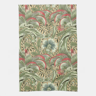 Vintage William Morris Corncockle Flowers Kökshandduk