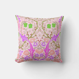 Vintage William Morris Flowers på Rosa Kudde