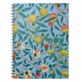 Vintage William Morris 'Four Fruits' Mönster Anteckningsbok