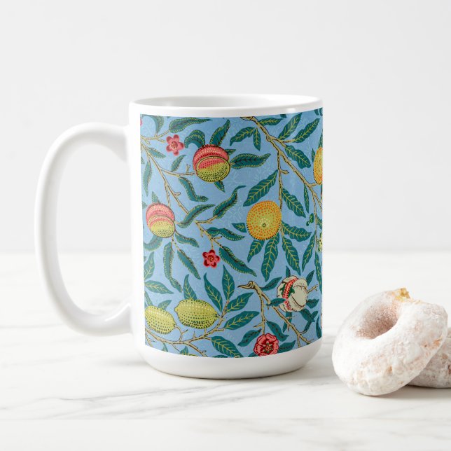 Vintage William Morris 'Four Fruits' Mönster Kaffemugg (Med munk)