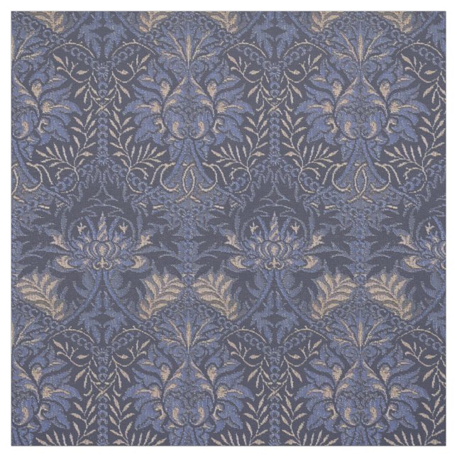 Vintage William Morris Honeycomb Blommönster Tyg (Provkarta)