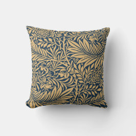 Vintage William Morris Larkspur Mönster Kudde