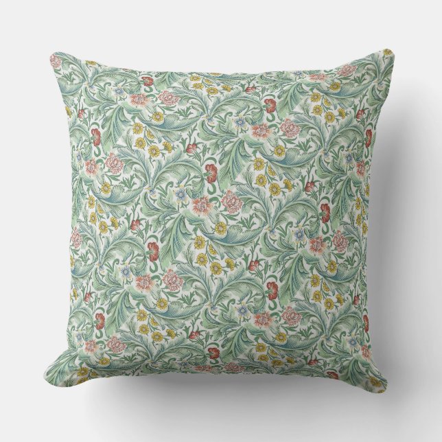 Vintage William Morris Leicester Kudde (Framsida)