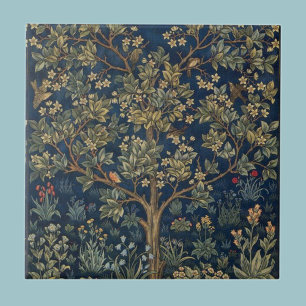 Vintage William Morris–Livets Träd  Kakelplatta
