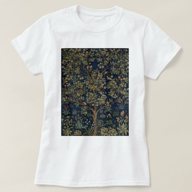 Vintage William Morris–Livets Träd  T Shirt (Design framsida)