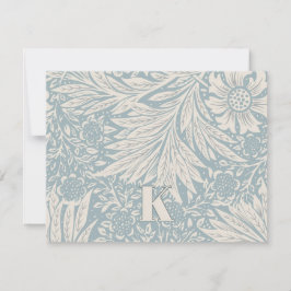 Vintage William Morris Marigold Mönster Note Card Anteckningskort