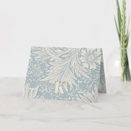 Vintage William Morris Marigold Mönster Note Card Tack Kort