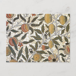 Vintage William Morris Pomegranate Vykort