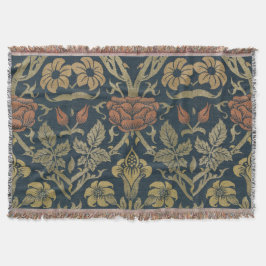 Vintage William Morris Ro och Lily Filt