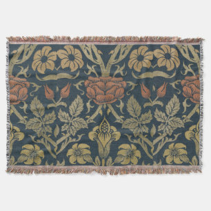 Vintage William Morris Ro och Lily Filt