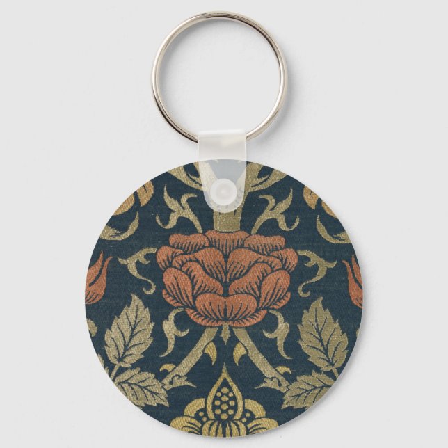 Vintage William Morris Ro och Lily Nyckelring (Framsida)