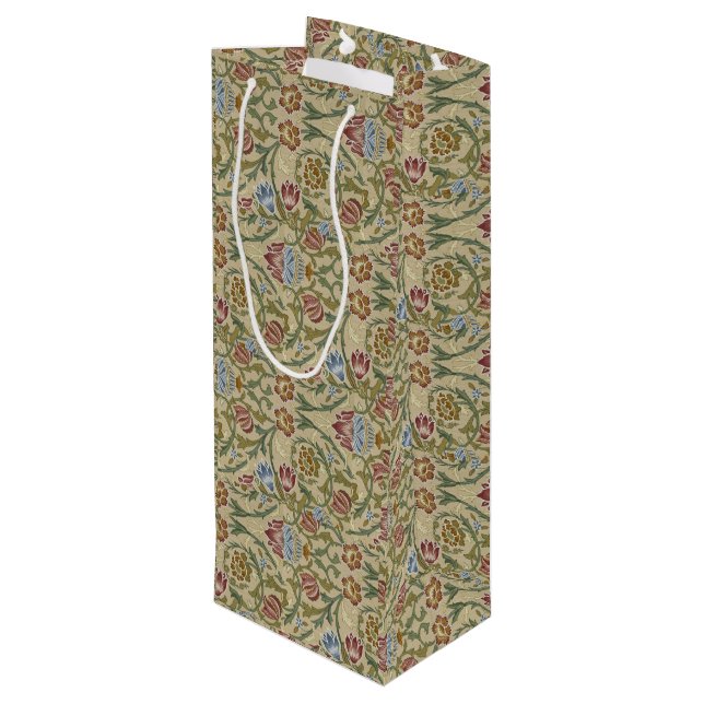Vintage William Morris Rosa Blue Brocade (Baksidan Vinklad)