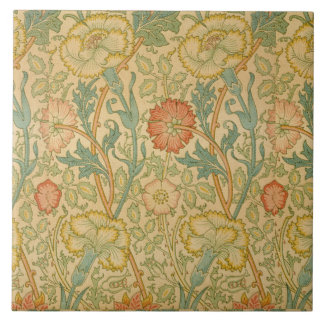 Vintage William Morris Rosa och Ro Kakelplatta