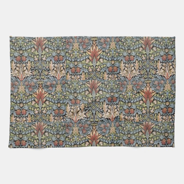 Vintage William Morris Snakehead Kökshandduk (Horisontell)