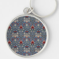 Vintage William Morris Snakeshead Fritillary Red
