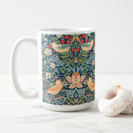 Vintage William Morris 'Strawberry Thief' Mönster Kaffemugg