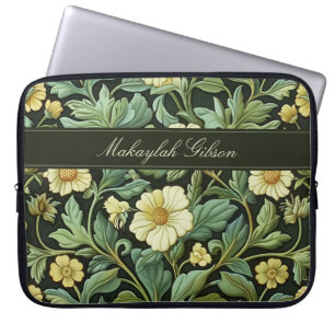 Vintage William Morris Vår Blommigt Laptop Fodral