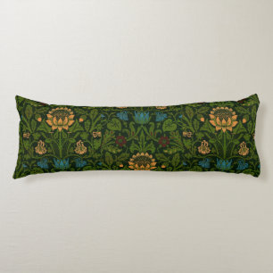 Vintage William Morris Violet och Columbine Kroppskudde