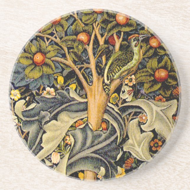 Vintage William Morris Woodpeckers Underlägg (Framsidan)