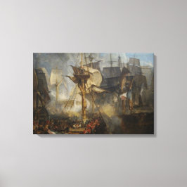 Vintage William Turner Battle Trafalgar Canvastryck