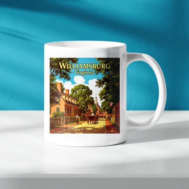 Vintage Williamsburg Virginia Kaffemugg (Skapare uppladdad)