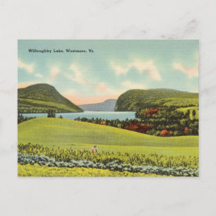 Vintage, Willoughby Sjö, Westmore, Vermont Vykort