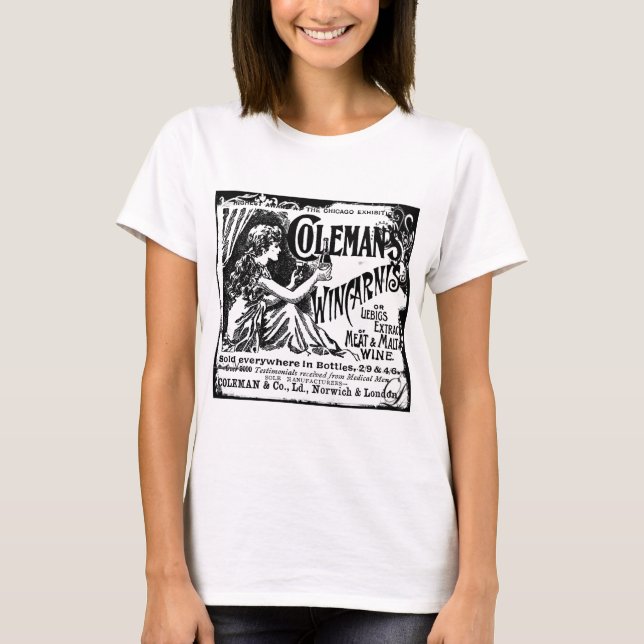 Vintage Wincarnis Tonic Ad Tee Shirt (Framsida)