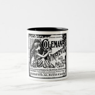Vintage Wincarnis Tonic Ad Två-Tonad Mugg