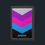 Vintage Windbreaker Color Block Darts Custom Name<br><div class="desc">A bold, graphic design with colorful shades of black, purple, pink and blue -- with a fun color block to add your name or any text. The stripe pattern is a trendy throwback to windbreakers from the 80s and 90s with punches of color. You can add a name, monogram or...</div>