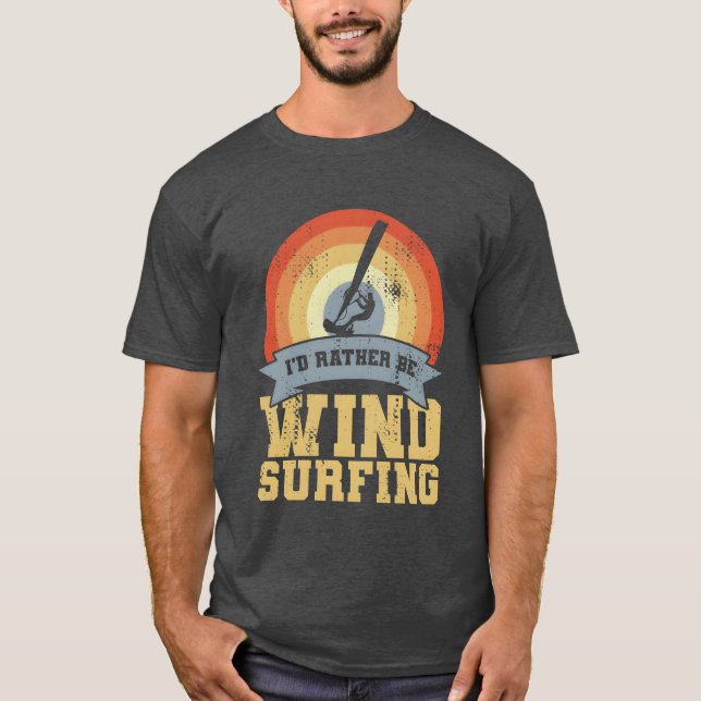 Vintage Windsurfing Quote boy T Shirt (Framsida)